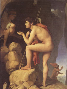 Jean Auguste Dominique Ingres Oedipus Explains the RIddle of the Sphinx (mk05)